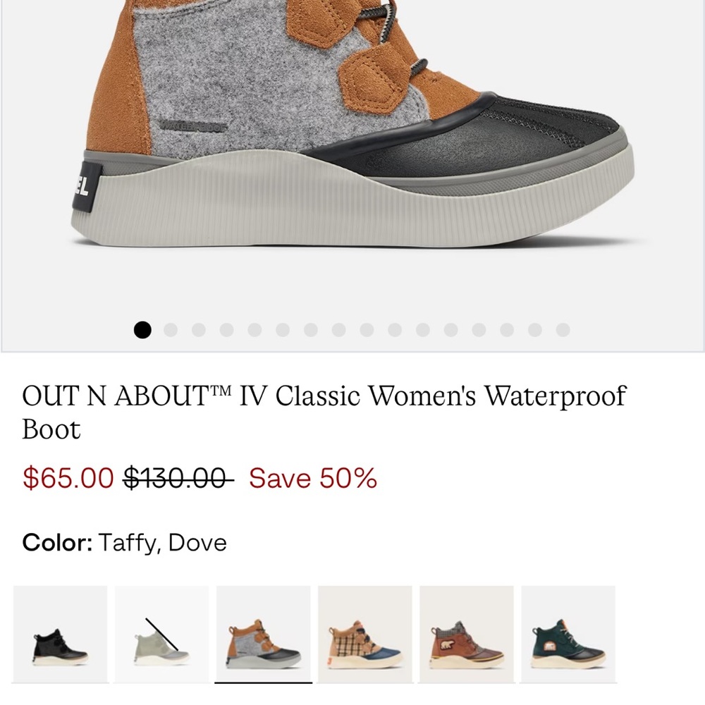 Sorel Out N About IV Women's Waterproof Boot in Taffy and Dove